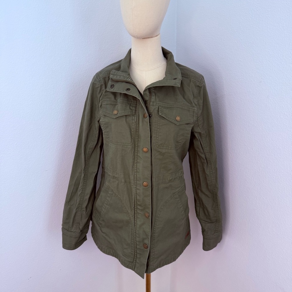 L.L. Bean Olive Utility Field Jacket 100% Cotton - Size Medium - Picture 4 of 9